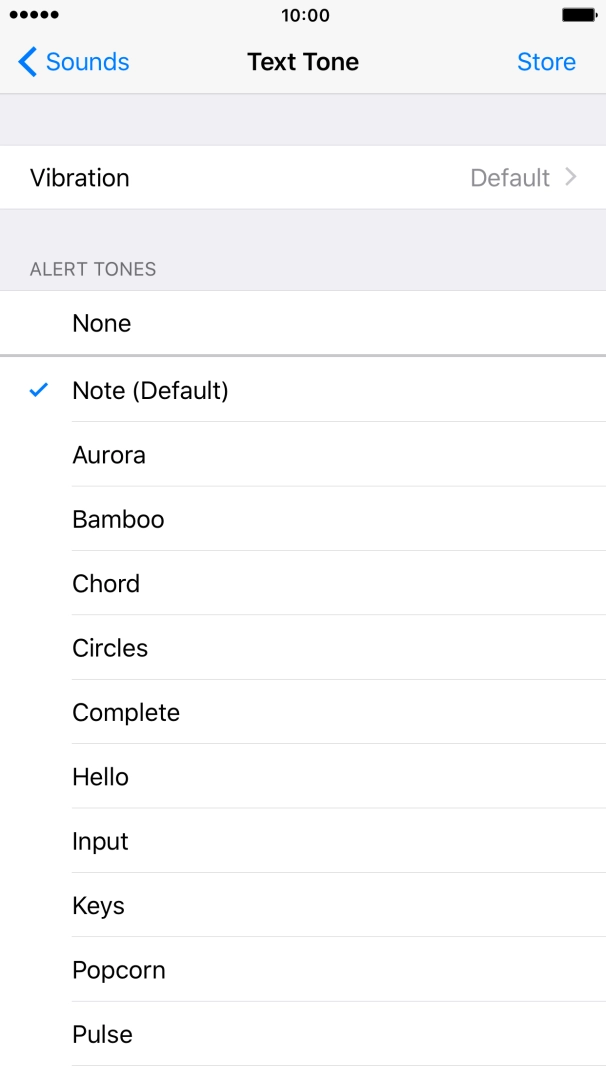 Press the different message tones to hear them.