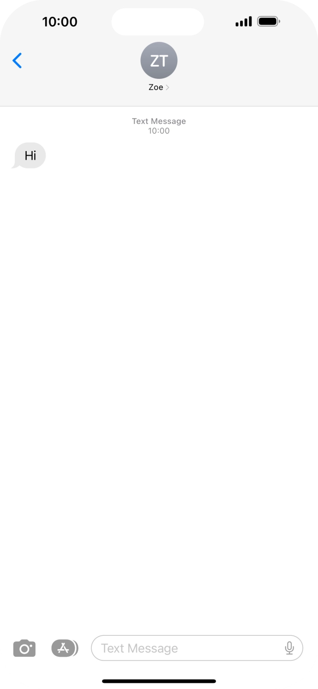 Slide your finger upwards starting from the bottom of the screen to return to the home screen.