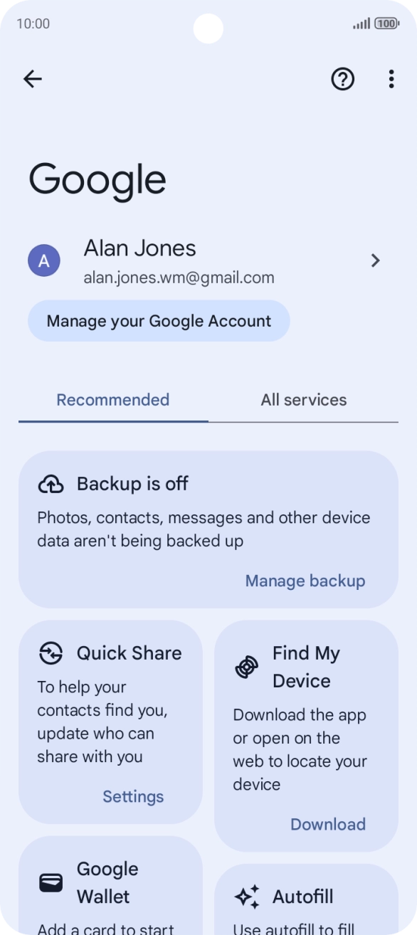 Press Find My Device.