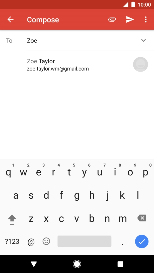 Press the required contact.