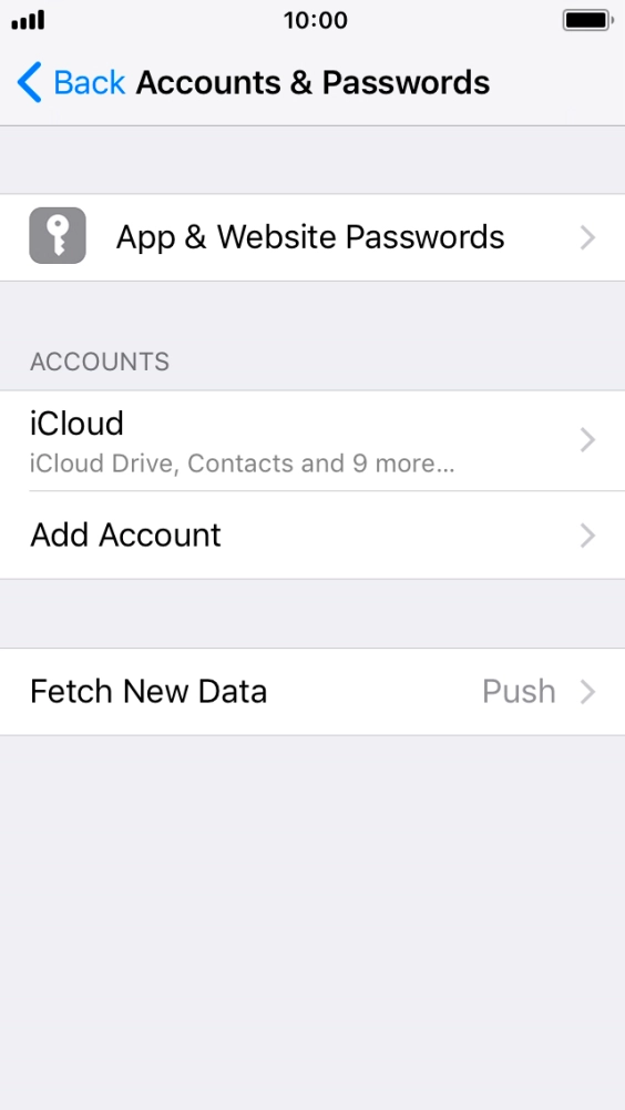 Press Add Account. Press Add Account.