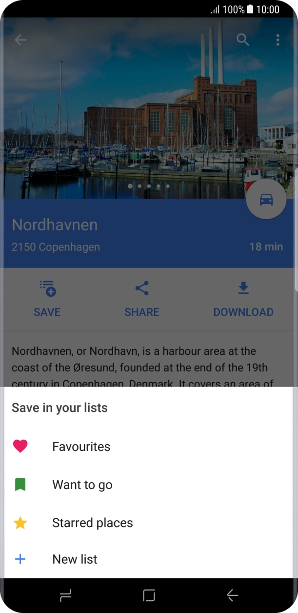 Press the required setting.