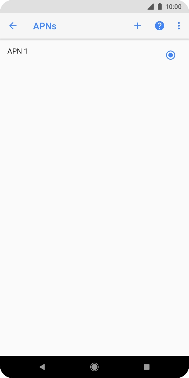 Press the new data connection icon. Press the new data connection icon.