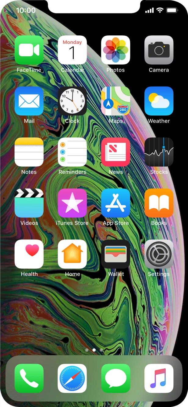 The Wi-Fi icon shows that your phone is connected to a Wi-Fi network.