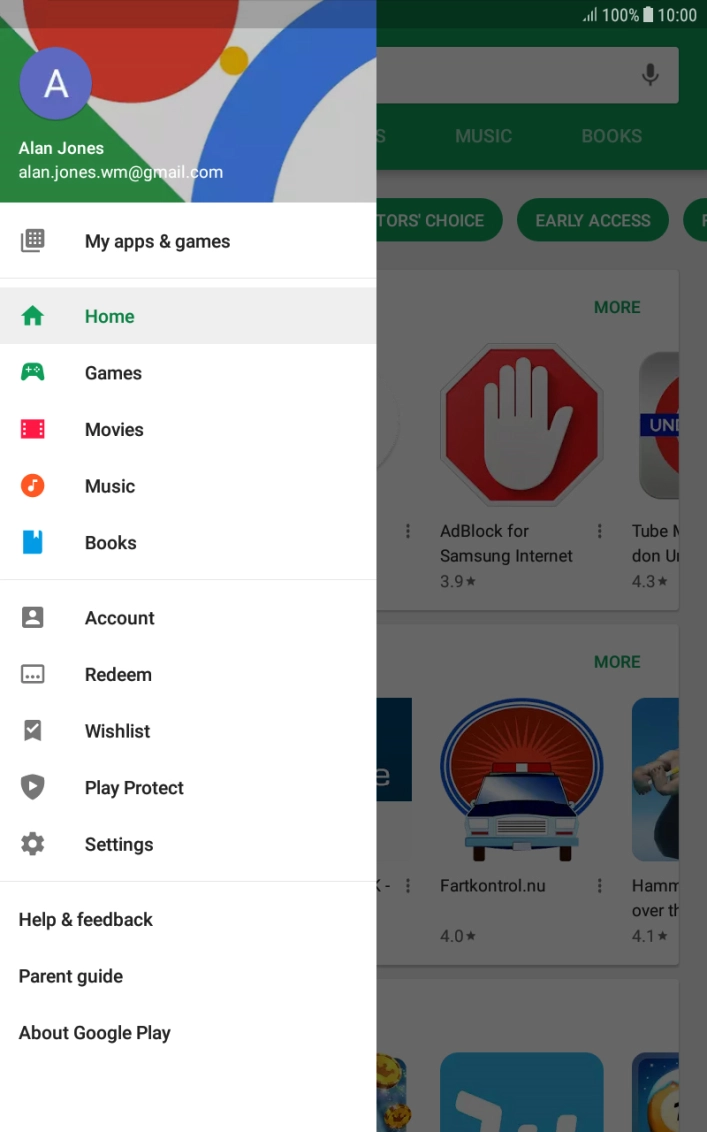 Press My apps & games.