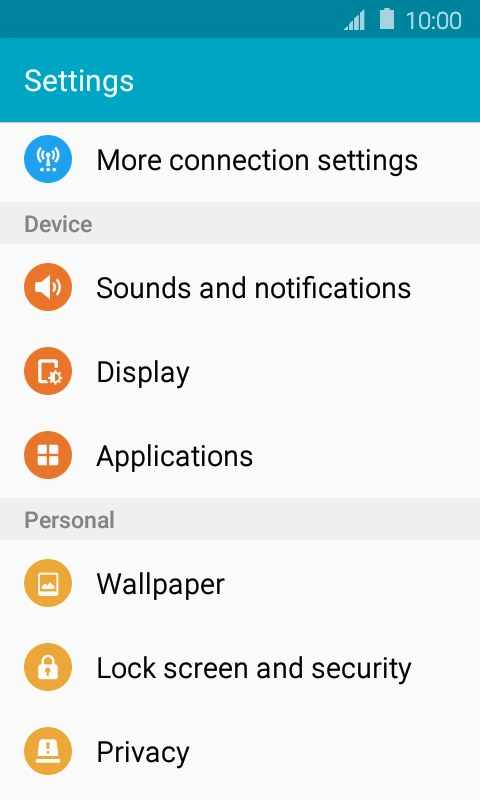 Press Sounds and notifications.
