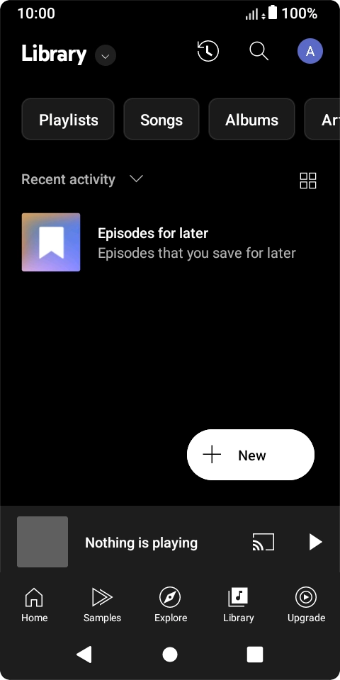 Press the drop down list.