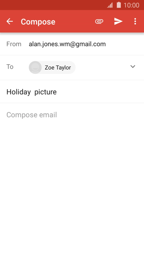 Press the text input field.