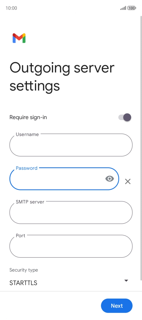 Press the field below 