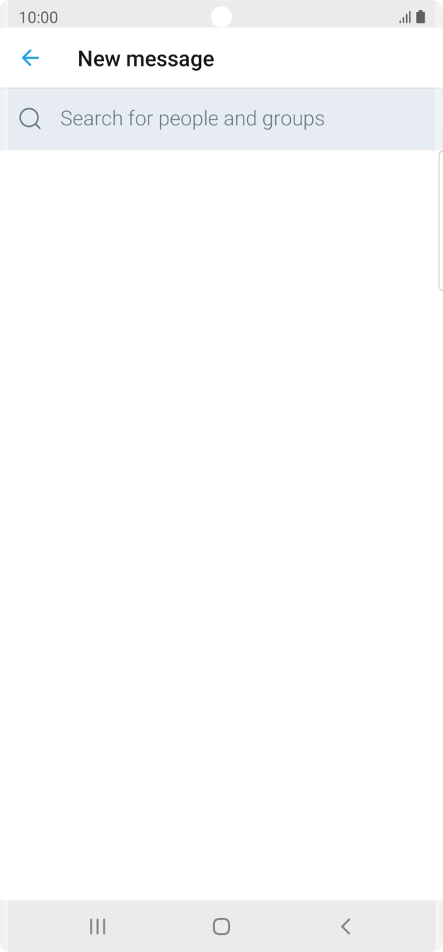 Press the search field.