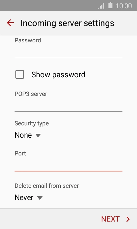 Press the drop down list below 