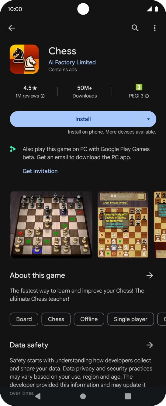 Press the Home key to return to the home screen.