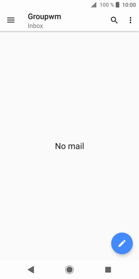 Slide your finger right starting from the left side of the screen.