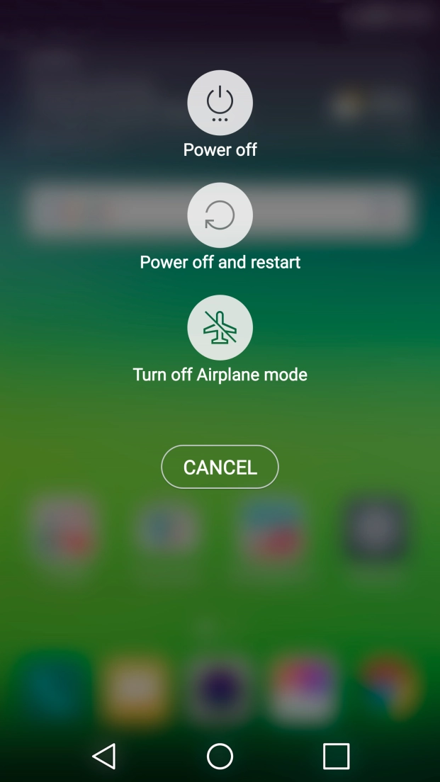 Press Turn off Airplane mode.