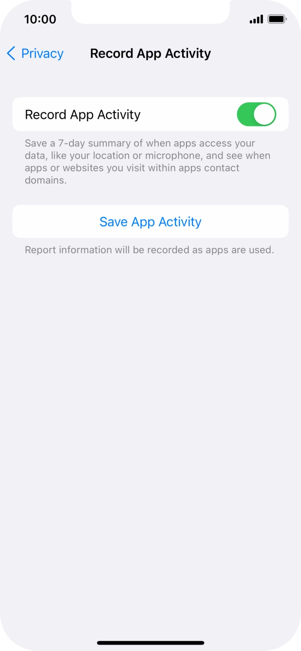 Press Save App Activity.