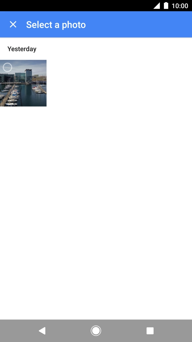 Press the required picture.