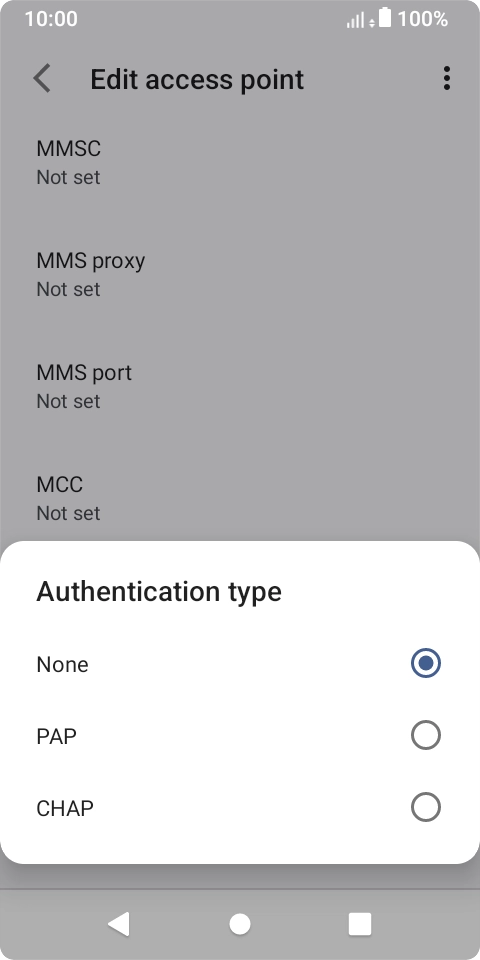 Press None. Press None.