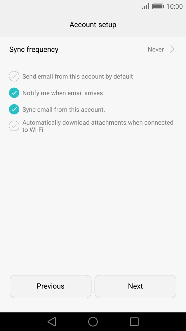 Press Sync frequency. Press Sync frequency.
