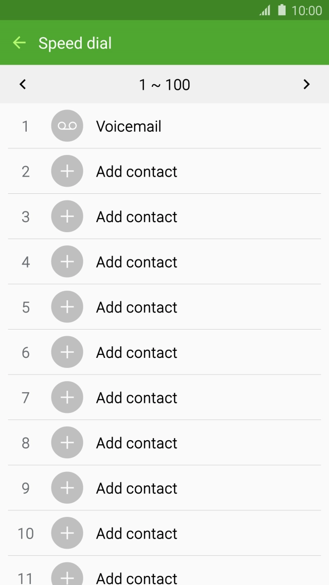 Press the required number key.