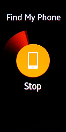 Press Stop when you've found your phone.