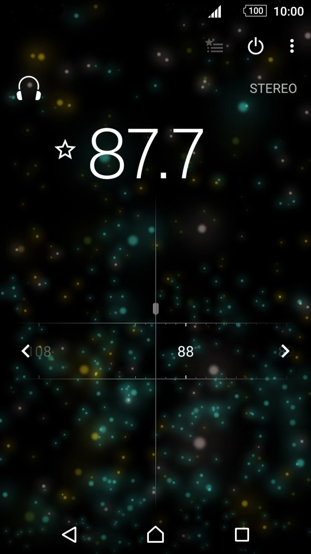 Slide the dial right or left to select the required frequency.
