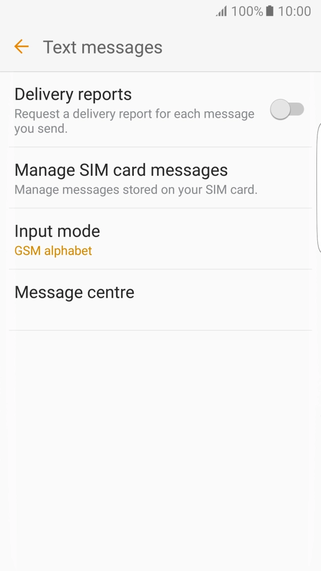 Press Message centre. Press Message centre.