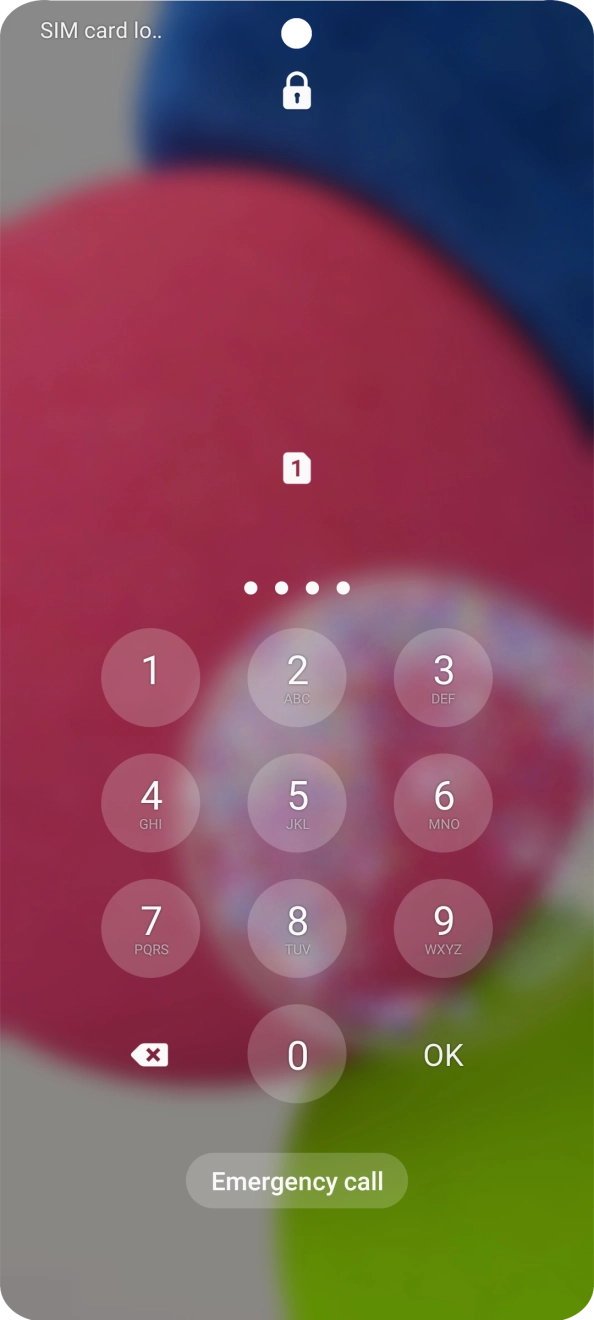 If you're asked to key in your PIN, do so and press OK.