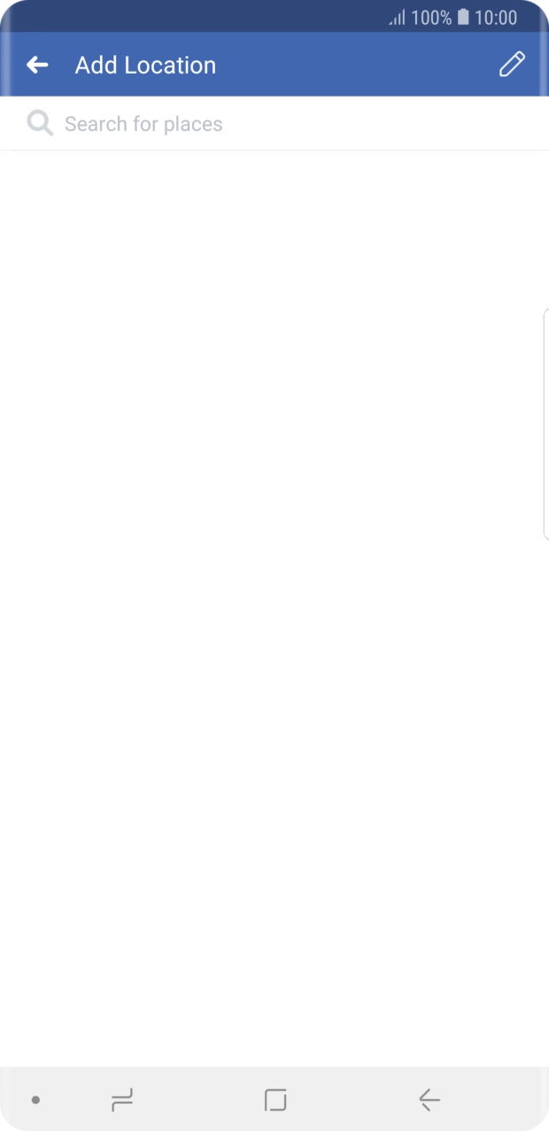 Press the search field and key in the required search word.
