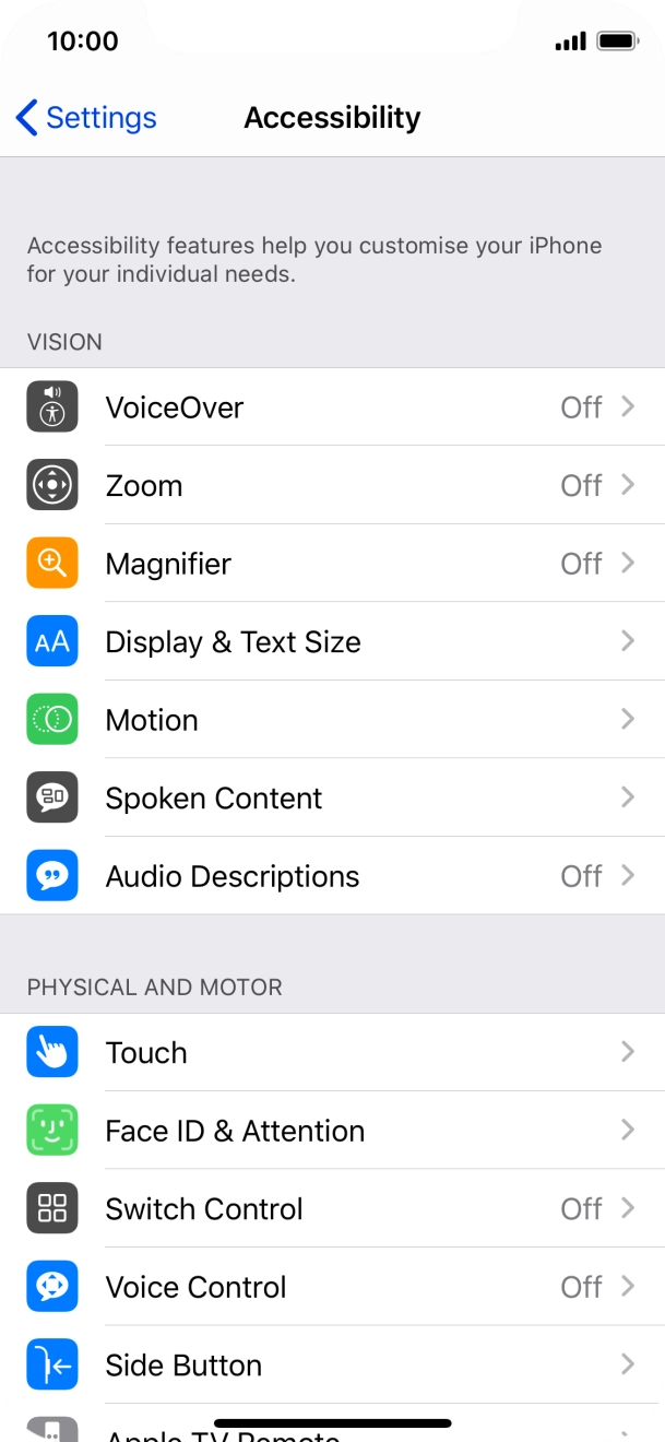 Press Display & Text Size.