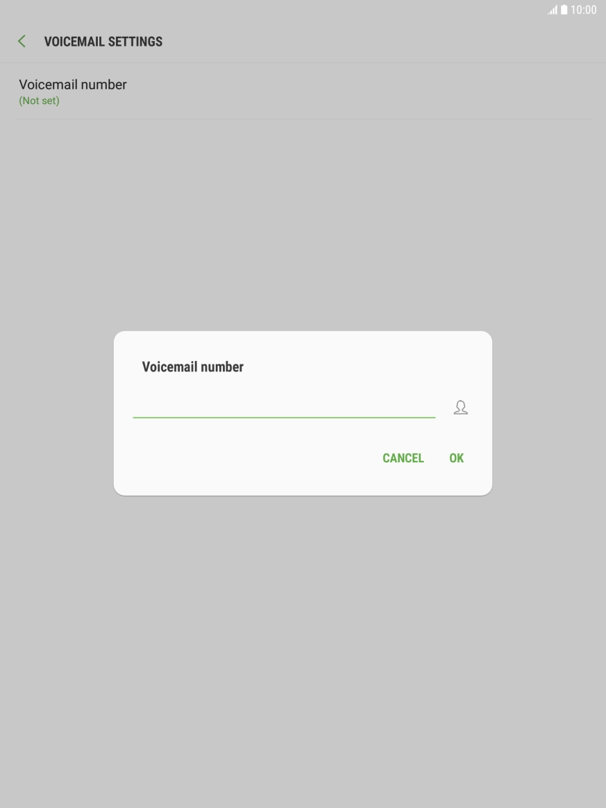 Key in +61101 and press OK.