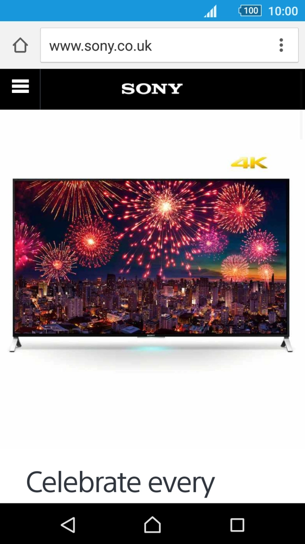 Press the menu icon. Press the menu icon.