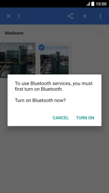 If Bluetooth is turned off, press TURN ON to turn it on.