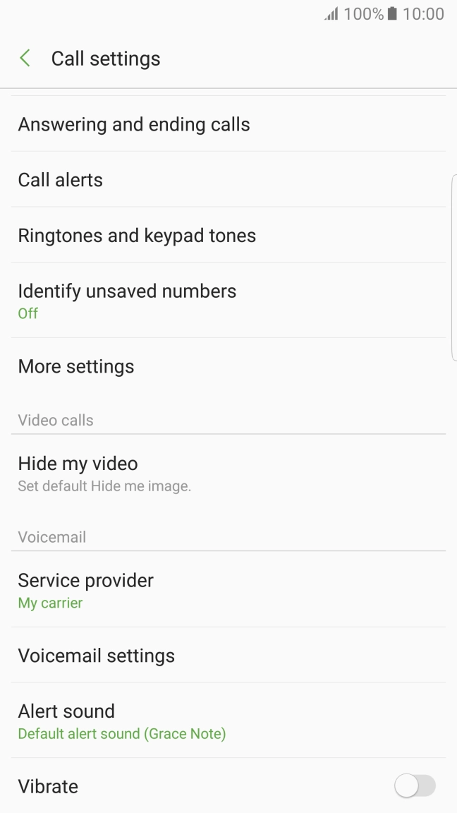 Press More settings.