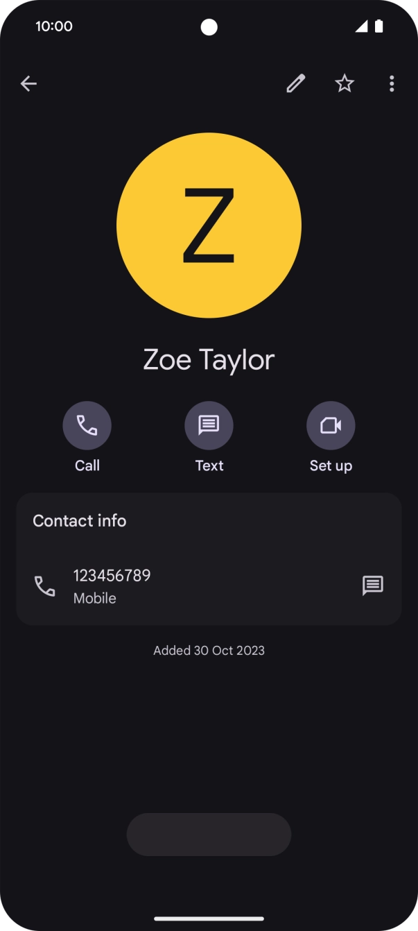 Slide your finger upwards starting from the bottom of the screen to return to the home screen.
