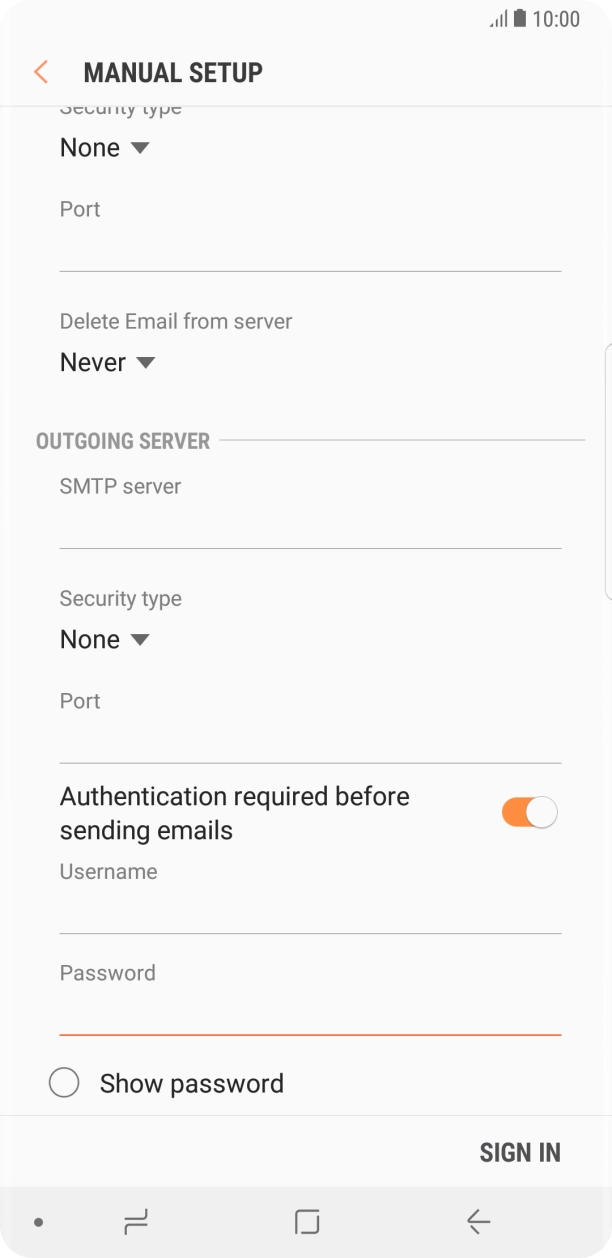 Press SIGN IN. Press SIGN IN.