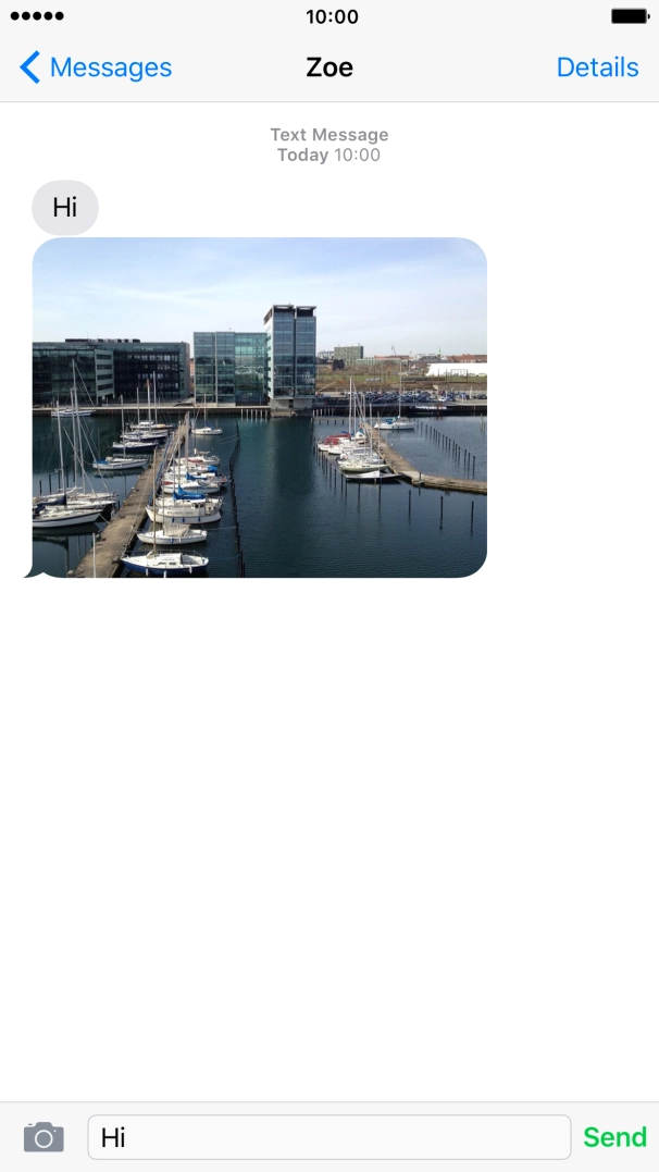 Key in the required reply and press Send.