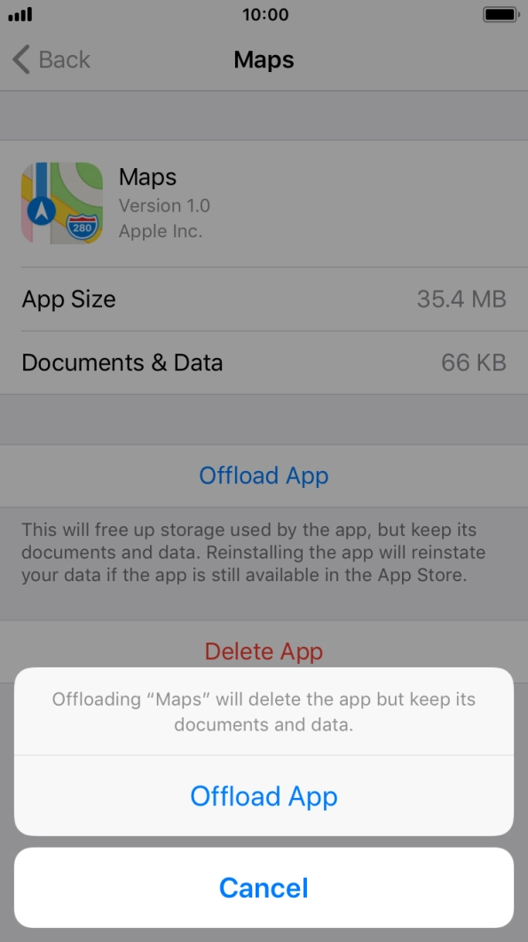 Press Offload App.
