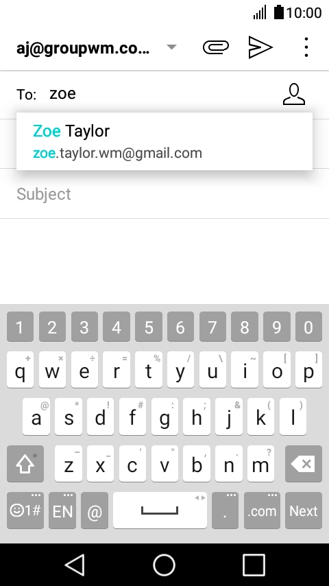 Press the required contact.