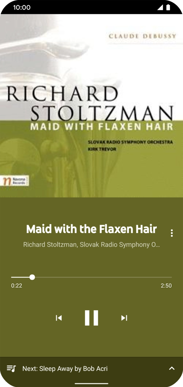 Press arrow right to go to the next audio file.