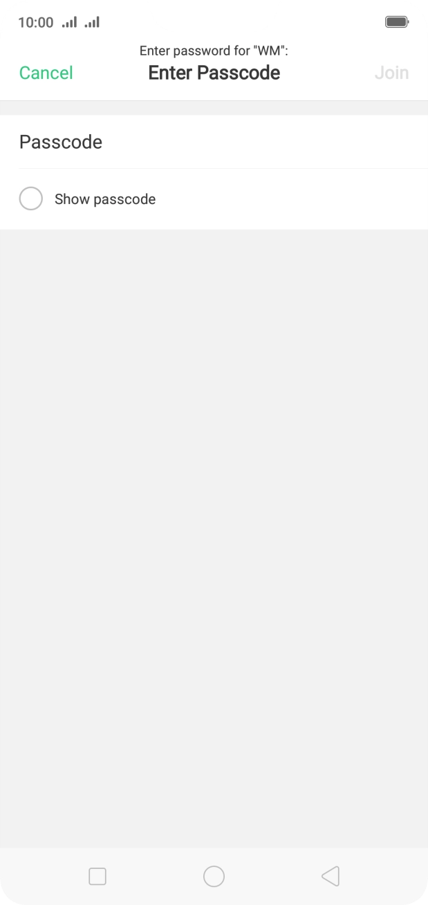 Press Passcode. Press Passcode.