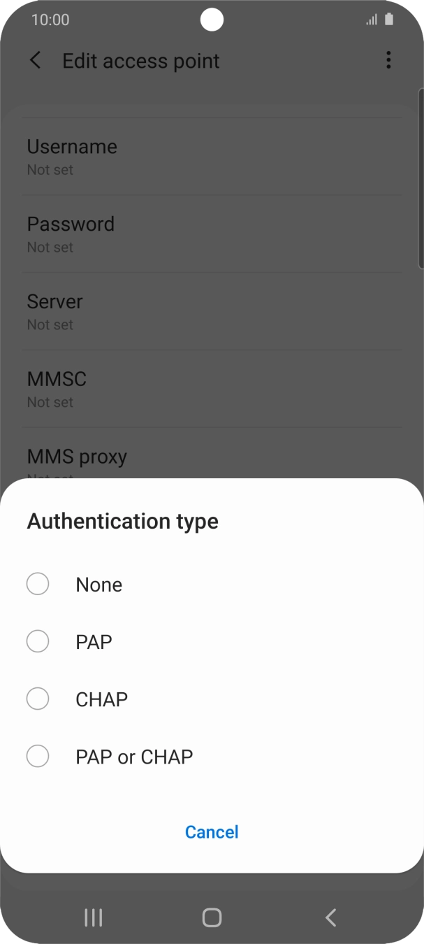 Press None. Press None.