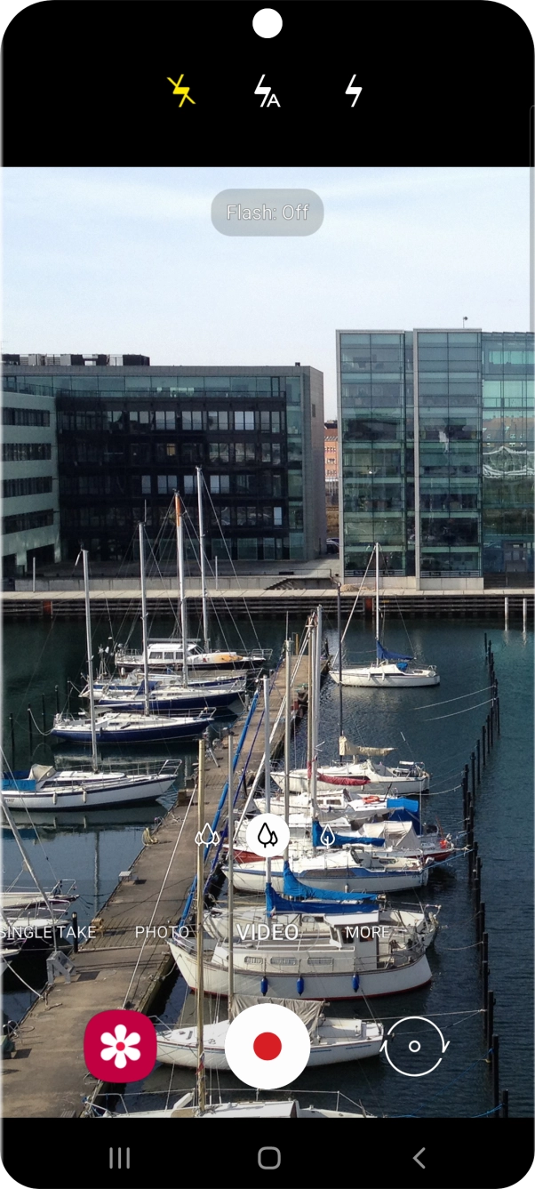 Press the required setting.