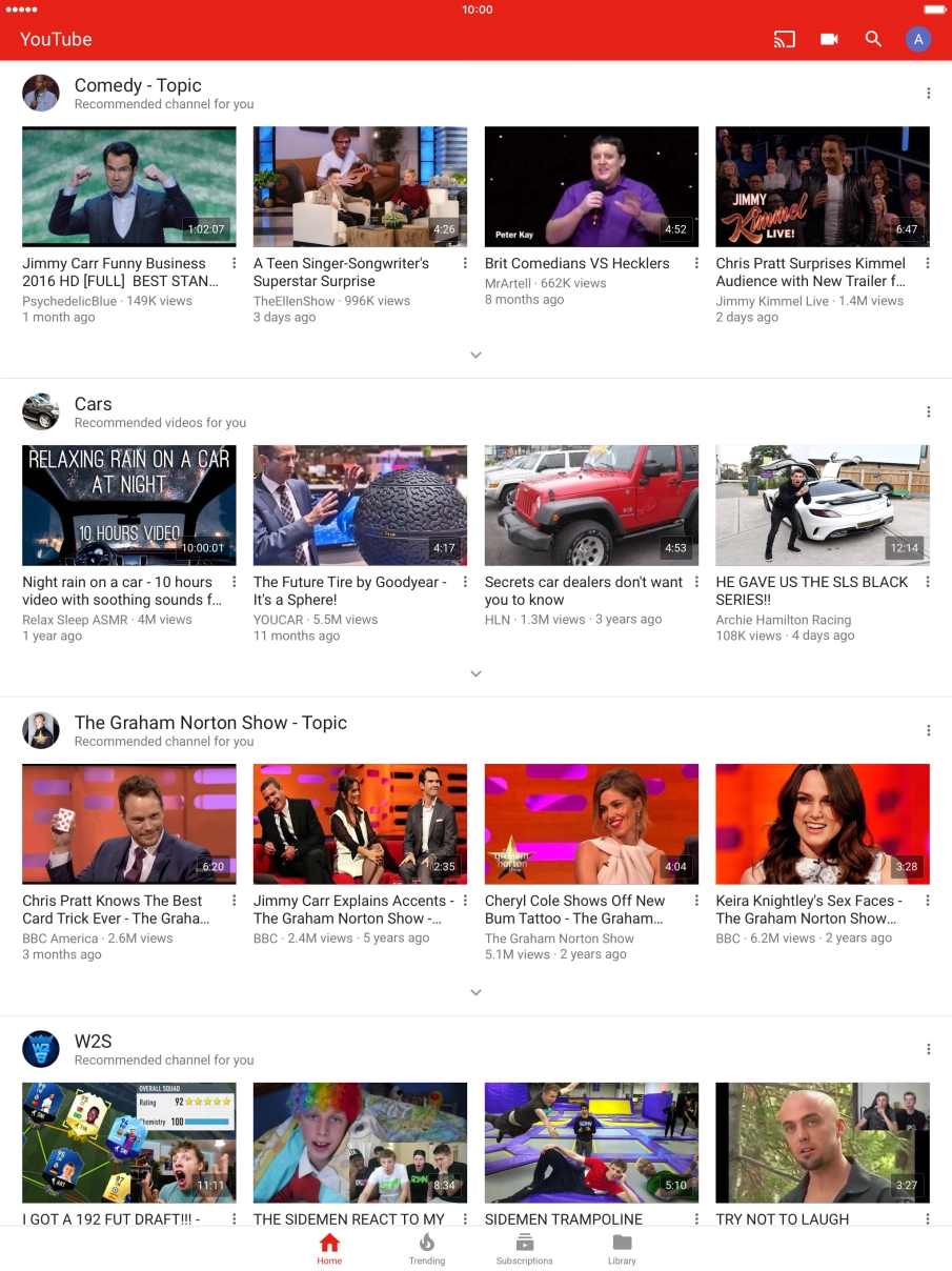 Press the search icon.