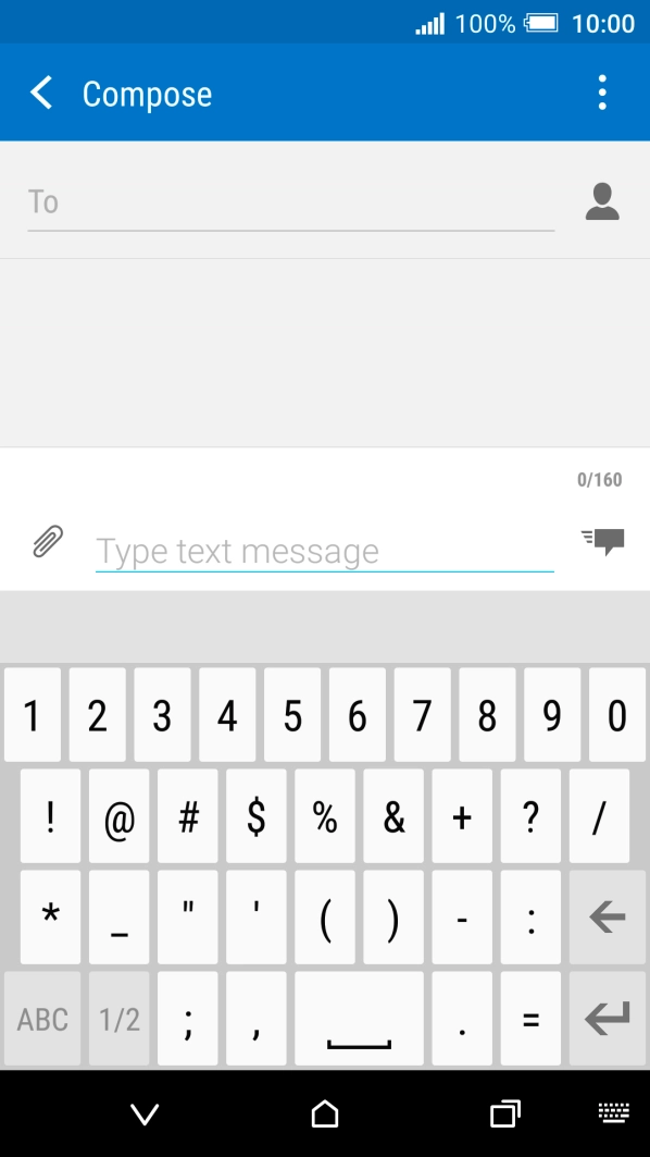 Press the required numbers and symbols.