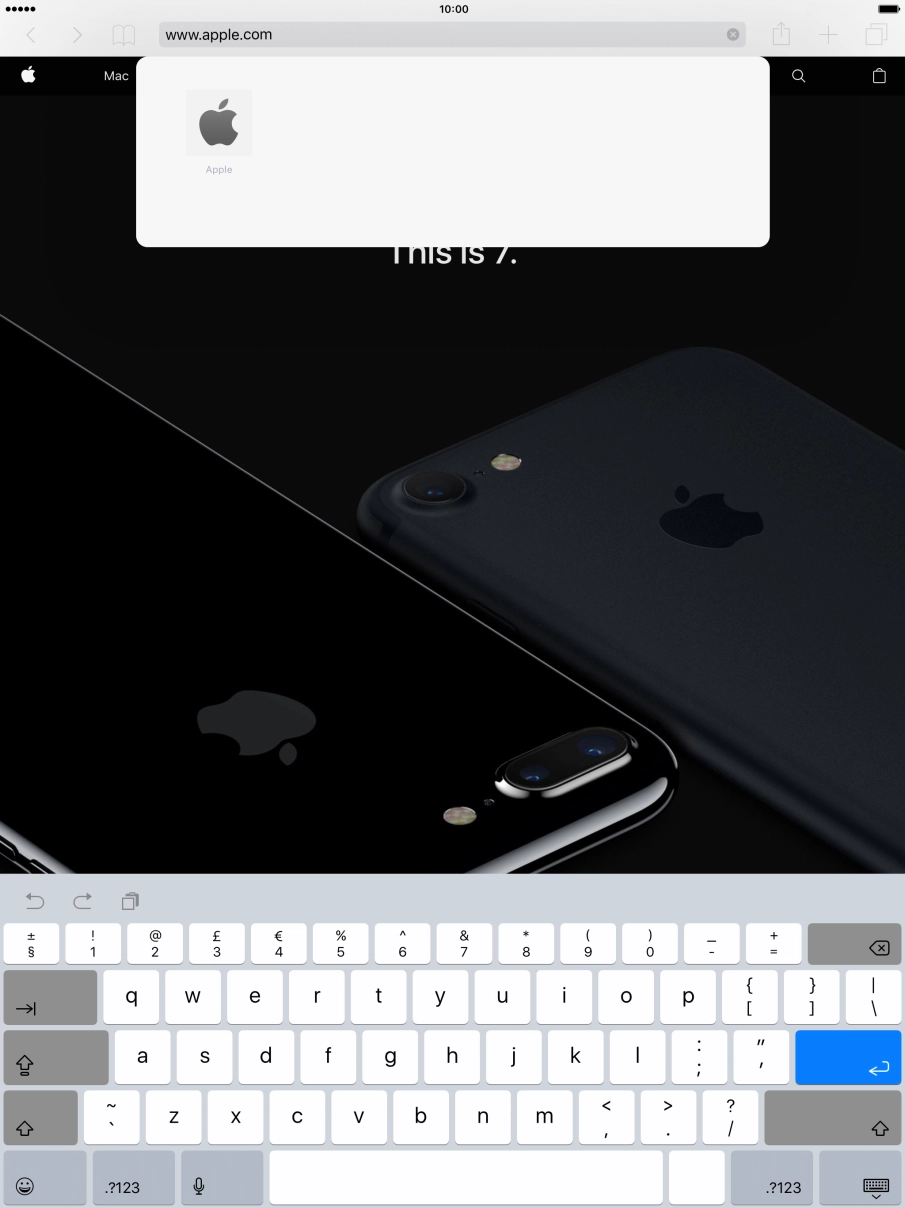 Key in the address of the required web page and press enter key.