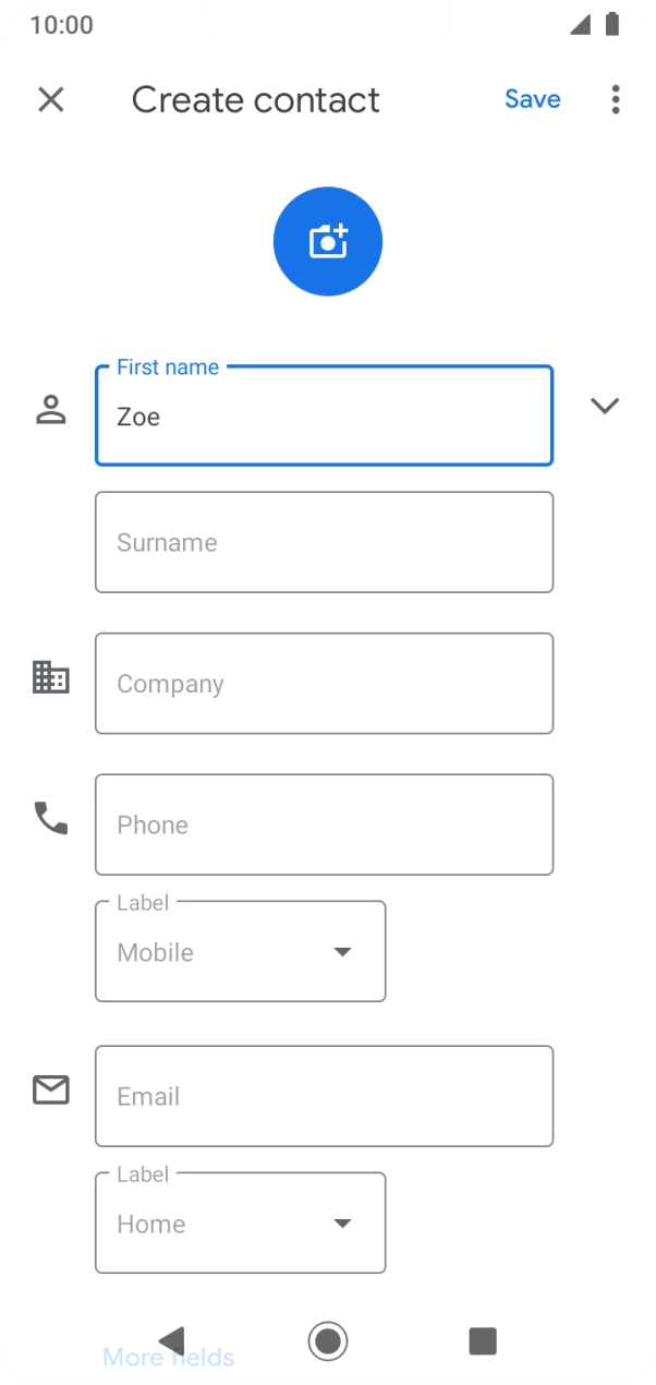 Press Surname and key in the required last name.
