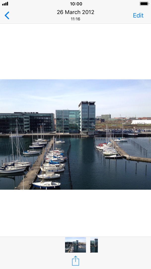 Press the share icon.