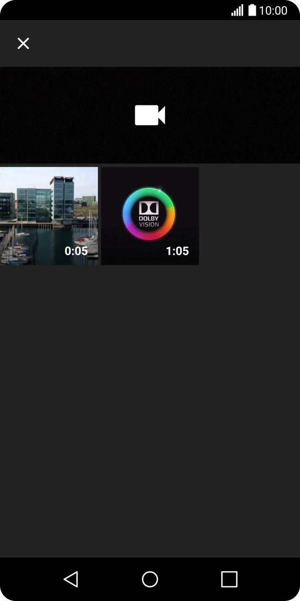 Press the required video clip.