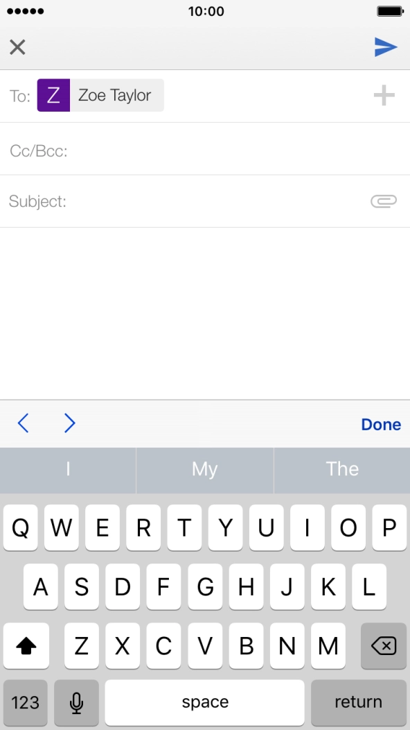 Press Subject and key in the required subject.