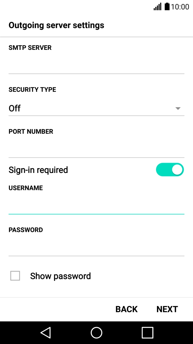 Press the field below 